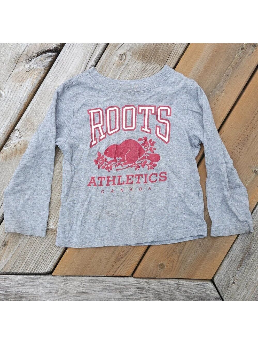 Roots Athletics Pullover Kids 3T Long Sleeve Shirt Unisex